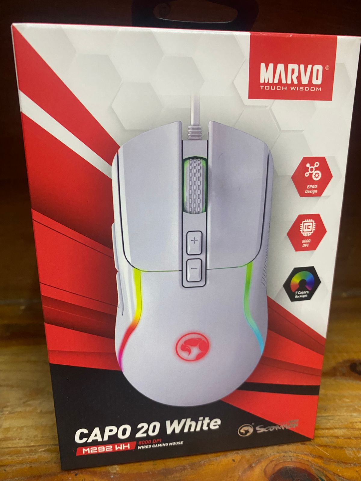Mouse Capo M292 Inalámbrico Óptico USB Ergonómico